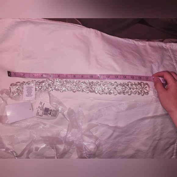 green emerald velvet dress Rose Gold Bridal Dress Belt and Sash main image 0